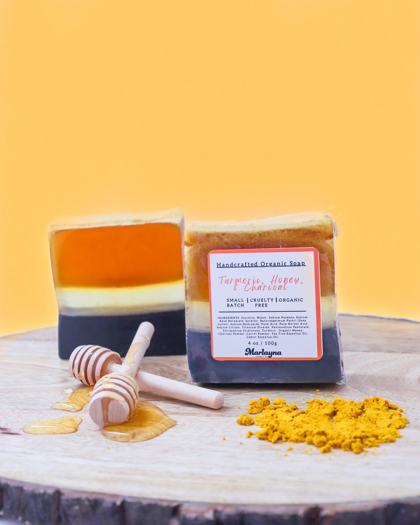 Turmeric , Honey & Charcoal Soap